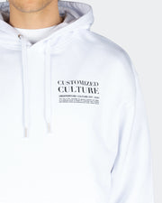 customized culture momentum retro hoodie white