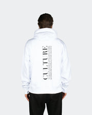 customized culture pure white oversized hoodie