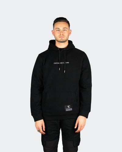customized culture midnight black oversized hoodie